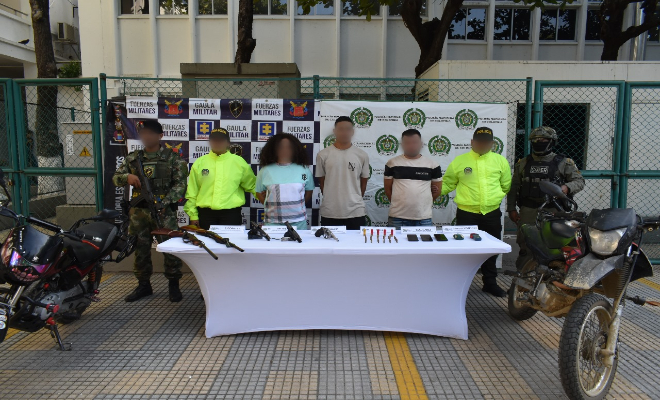 Capturados el "barba”, el “Menor” y la “Crespa”, presuntamente dedicados al sicariato en Zona Bananera y Ciénaga