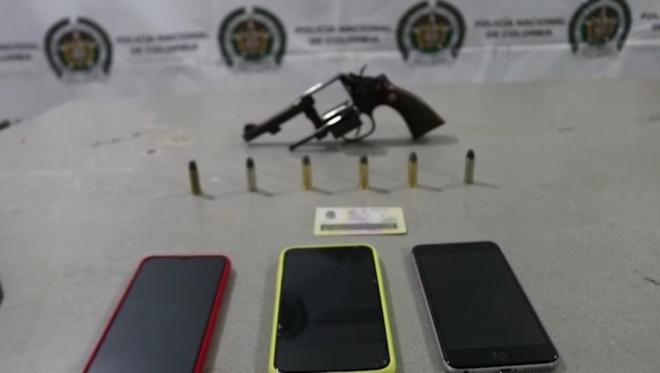 Incautada un arma de fuego tipo revólver 