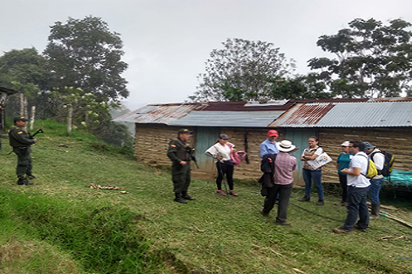 Carabineros realizaron acompañamiento a la Unidad Administrativa Especial de Restitución de Tierras