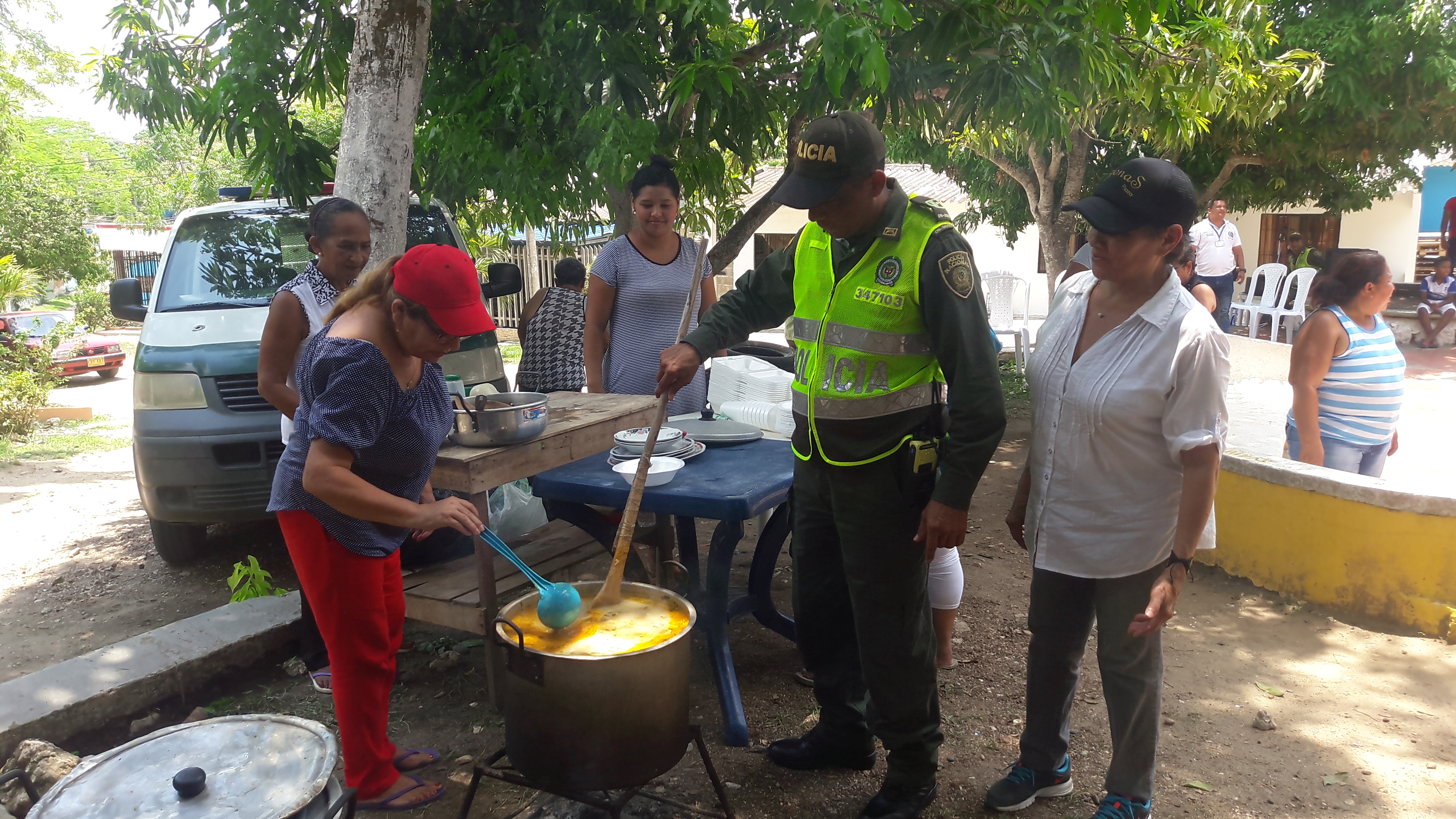 contentos con quedaron los habitantes del Barrio 