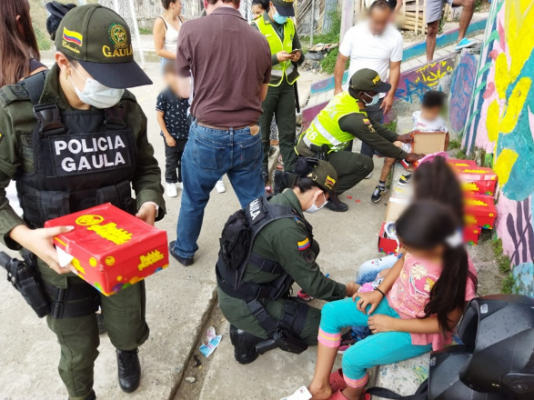 El Gaula de la Policía en Manizales realiza actividades de impacto, en desarrollo de la campaña ‘Yo no pago, yo denuncio’