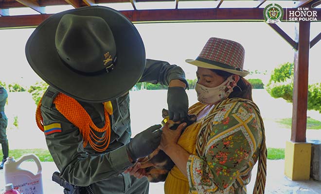 Carabineros acompañaron, a la comunidad