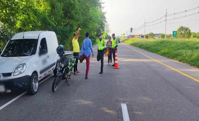 Seccional de Tránsito y Transporte realiza actividades preventivas radicando la accidentalidad vial. 