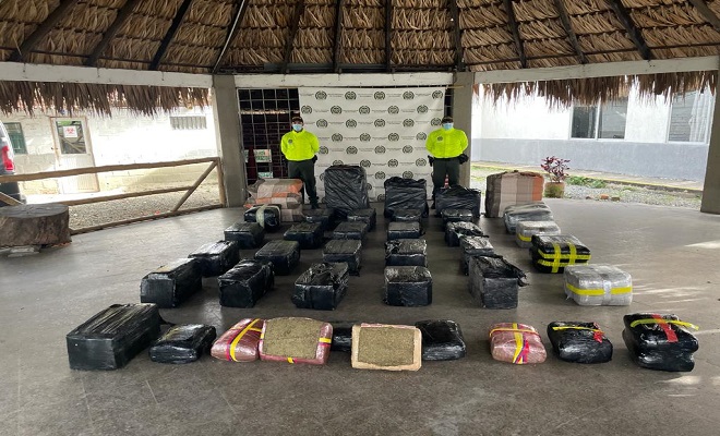 Afectamos las finanzas del 'clan del golfo' con la incautación de 980 kilogramos de marihuana.