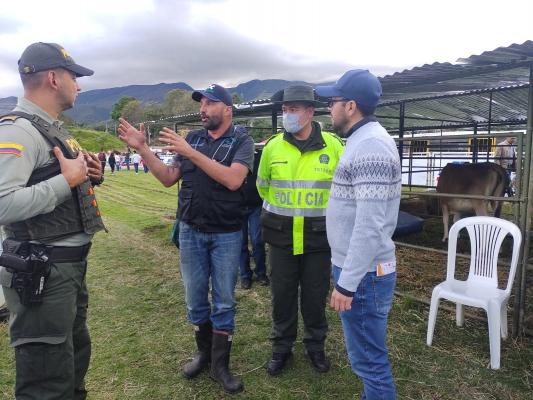 Controles en la feria agropecuaria y equina Agropasto