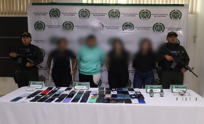 las cuatro mujeres fueron capturadas mediante allanamiento. 