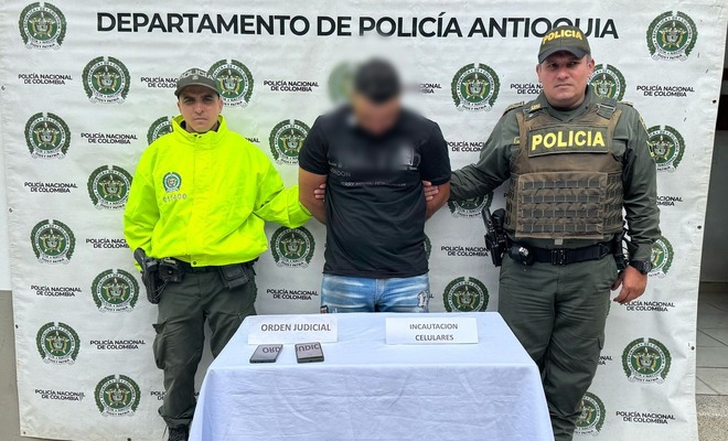 La Policía Nacional capturó a alias "Zambrano", señalado de extorsionar a distintos gremios durante dos años