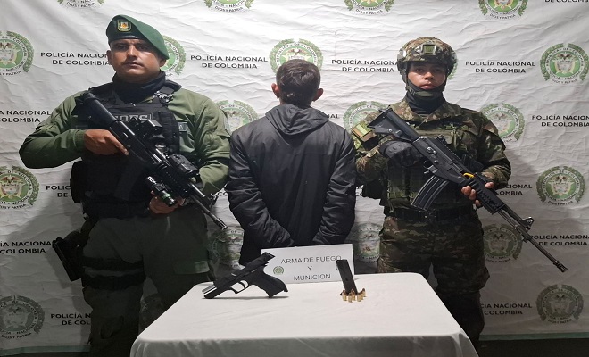 Cuando fue capturado portaba consigo un arma de fuego