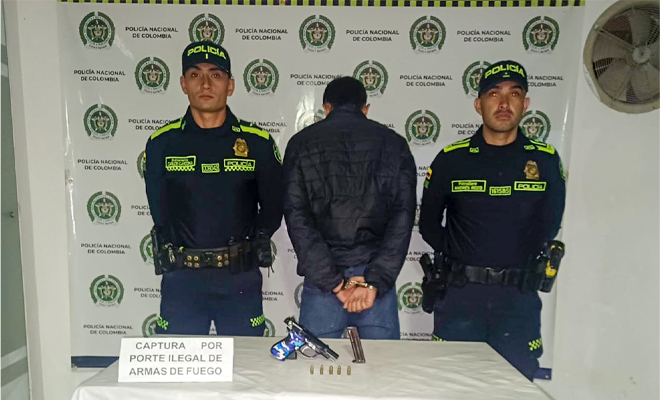 Seguimos incautando armas de fuego en la ciudad de Pereira