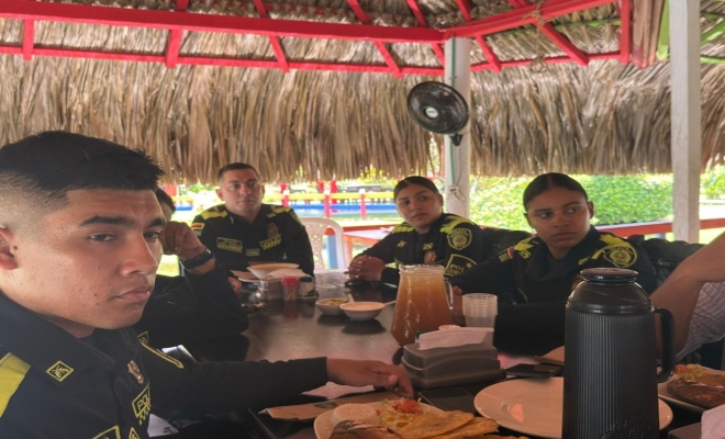 Comandante de la Policía de Montería y Alcalde de San Carlos Fortalecen Seguridad