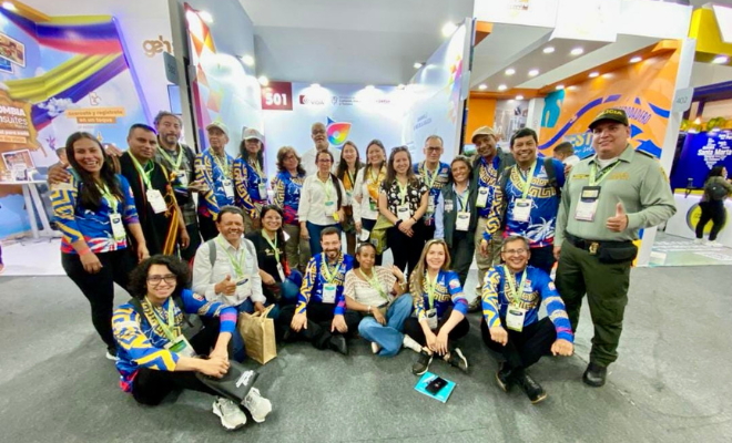 los integrantes del grupo de Protección al Turismo