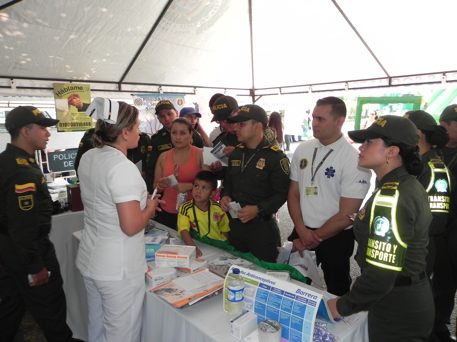 Feria de la salud policia valle del cauca obras sociales