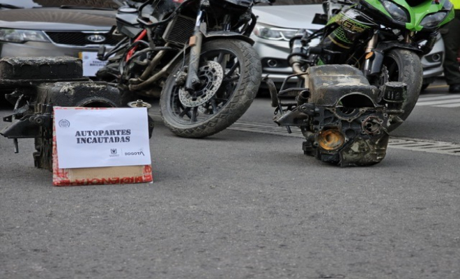 Motores recuperados en operativo policial