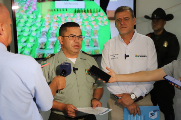 Autoridades en Caldas, presentan balance de Convivencia y Seguridad Ciudadana del mes de julio