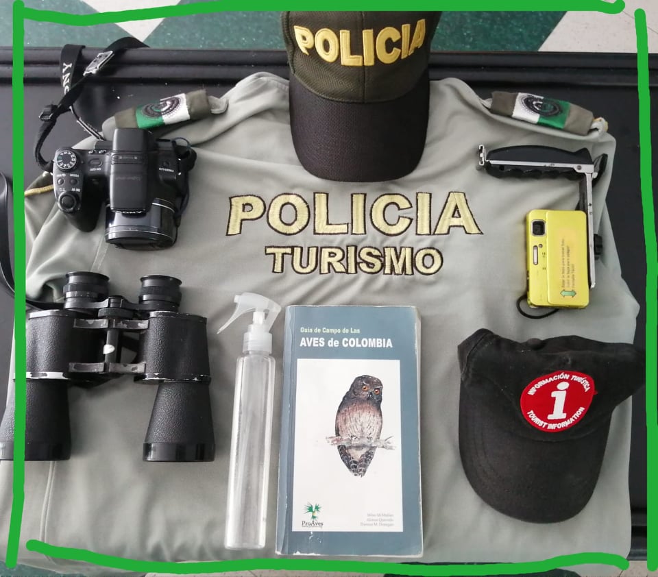 El Grupo de Protección al Turismo en el Tolima compartió la pasión por el avistamiento de aves 
