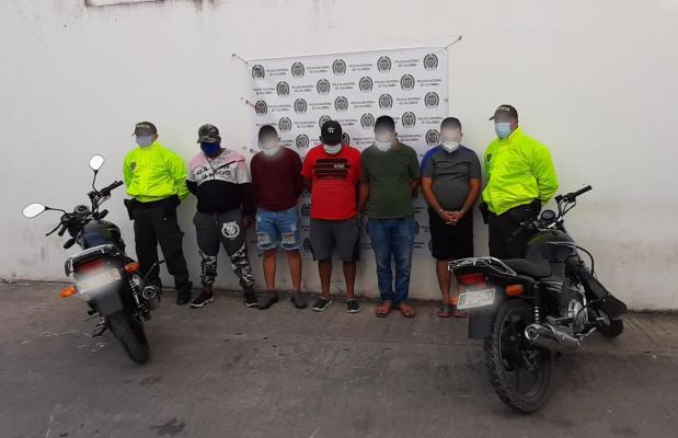 Banda delincuencial dedicada al hurto de motocicletas 