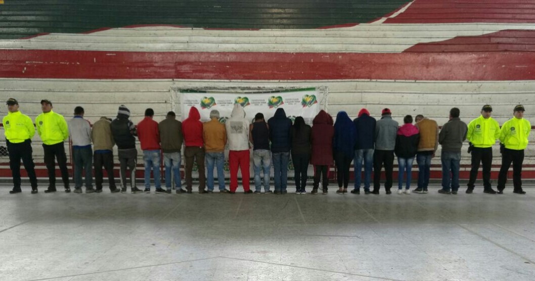 Delincuentes capturados en Sogamoso 