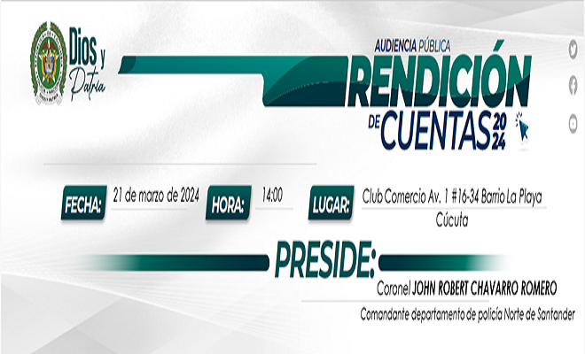 Rendicion de cuentas Policia Norte de Santander