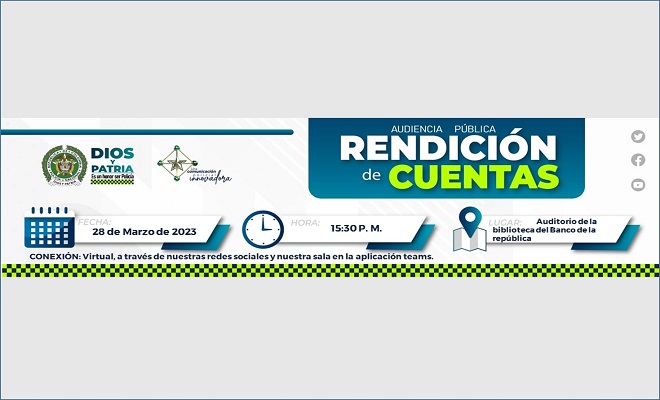 Banner invitación rendición de cuentas vigencia 2022