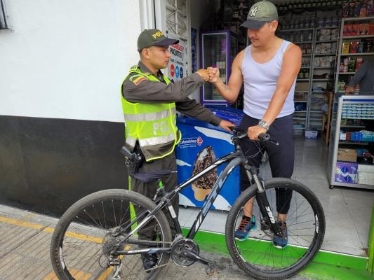 Recuperadas dos bicicletas avaluadas en 19 millones de pesos