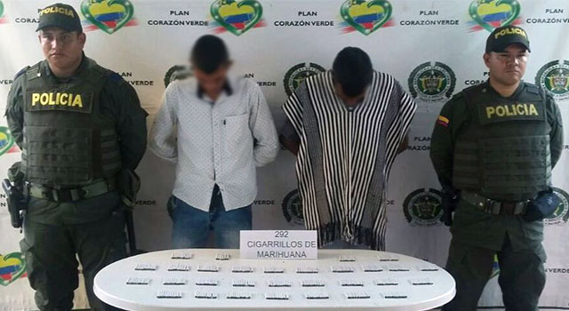 La Policía Nacional-combate el tráfico de estupefaciente-en la región del Ariari