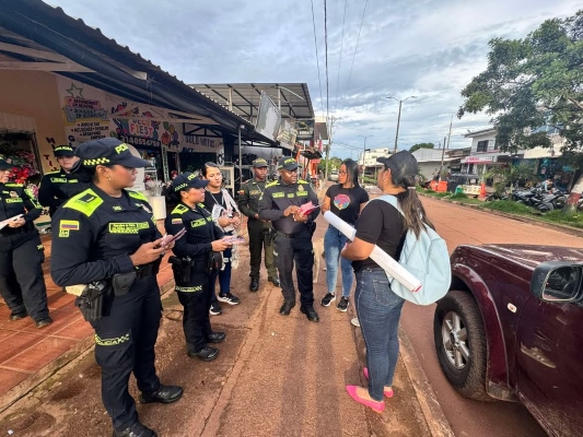 En vichada, la Policía lidera jornada de prevención contra la trata de personas en Puerto Carreño