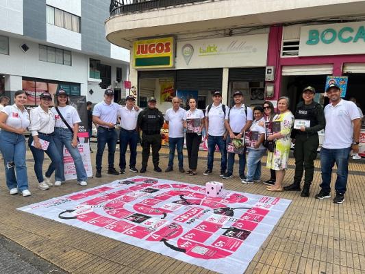 El GAULA en actividades con la administración departamental