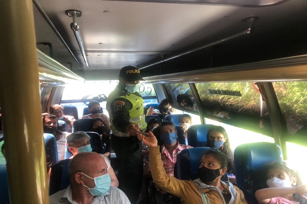 Positivo balance de seguridad en intervención a rutas de buses