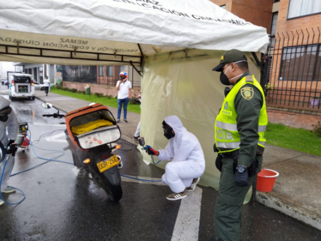 Realizamos jornadas de desinfección en varios sectores de la ciudad