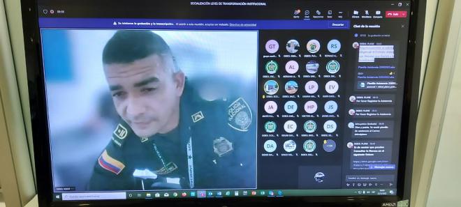Capacitación a los policías en la nueva ley de seguridad ciudadana, ley 2197 del 25 de enero 2022.