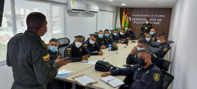 Capacitación a los policías en la nueva ley de seguridad ciudadana, ley 2197 del 25 de enero 2022.