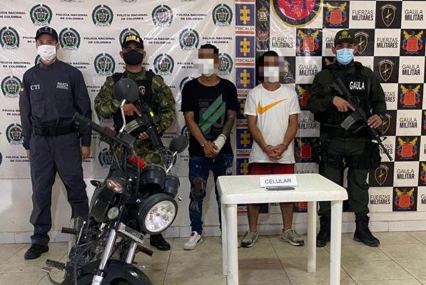 Capturados por el delito de extorsión 