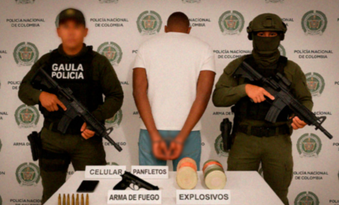 Capturado alias reclu dinamizador de acciones terroristas contra la fuerza pública en el Cauca