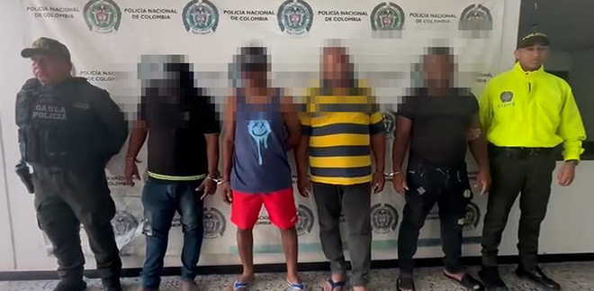 Captura de cuatro presuntos integrantes de la subestructura Francisco José Morelo Pañate