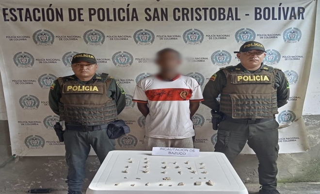 Capturado en flagrancia de alias "Cartagena" 