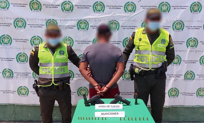 Captura por porte ilegal de armas