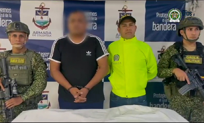 Capturado presunto cabecilla de la subestructura Nicolás Antonio Urango Reyes del Clan del Golfo.