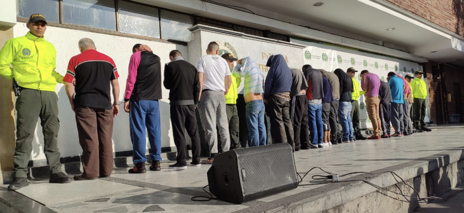 20 sujetos capturados