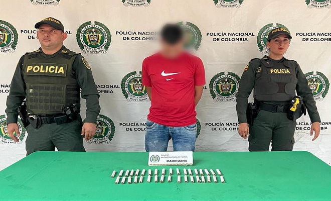 Con marihuana, se logra la captura de un hombre conocido como "Juancho" con marihuana