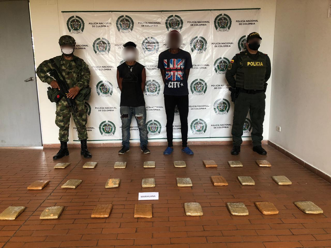 Capturados por tráfico de estupefacientes  