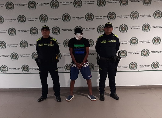 Capturado en flagrancia por hurto 