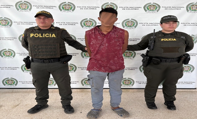Policía Nacional captura en flagrancia a ciudadano por el delito de violación de habitación ajena en Inírida
