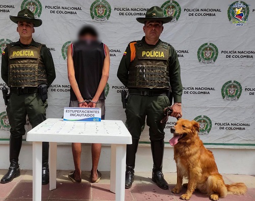 En el parque Ragonessi de San Gil fue capturado un hombre por tráfico de estupefacientes