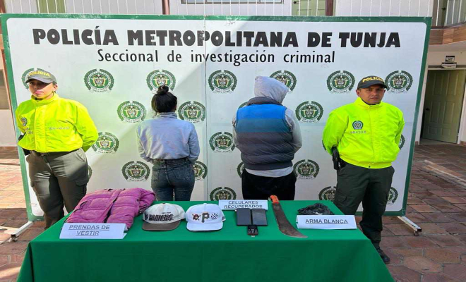 Dos capturados por el delito de hurto calificado y agravado 