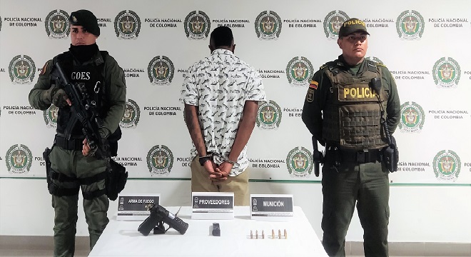 Capturado por porte ilegal de armas