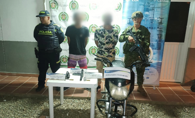 Captura por el delito de homicidio y porte, tráfico y fabricación de armas de fuego