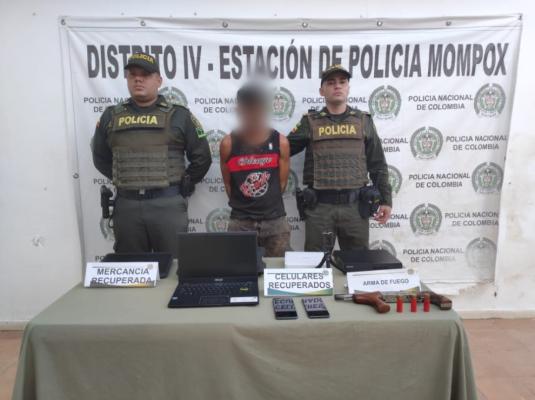 Captura por el delito de hurto