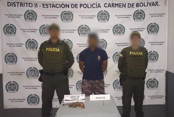 Capturado por porte de arma de fuego 