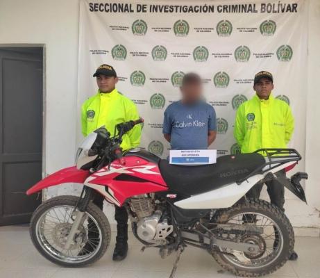 Captura por receptación por parte de la Seccional de Investigación Policial SIJIN