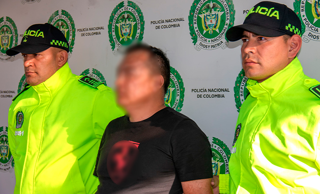 Captura con fines de extradición en la vía que conduce del municipio de Villeta - Cundinamarca